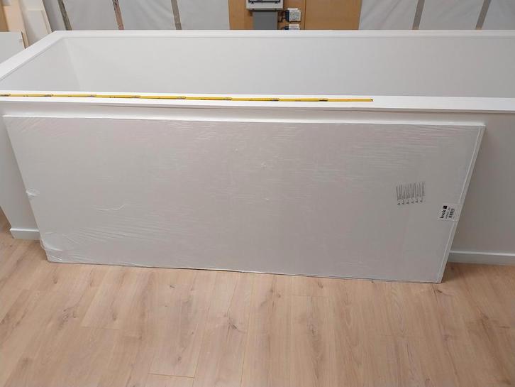 Front plaat keuken wit gelakt of bureau blad, Doe-het-zelf en Bouw, Hout en Planken, Nieuw, Plank, Overige houtsoorten, 200 tot 250 cm