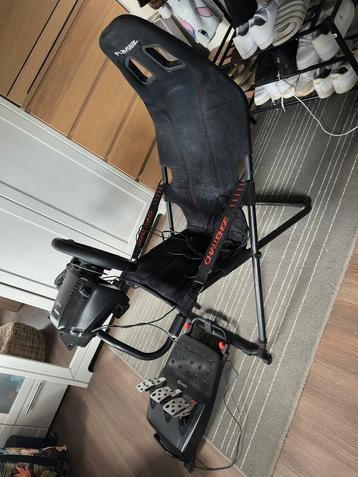 Playseat met gaming stuurwiel, shifter en pedalen, Enlèvement, Utilisé