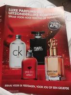 LUXE PARFUMS met spaarzegels DELHAIZE, Verzamelen, Supermarktacties, Overige supermarkten, Ophalen