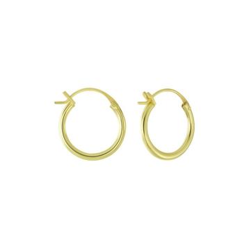 14K verguld zilveren creolen met Franse haak - 1,5 x 14 mm beschikbaar voor biedingen