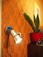 Vintage chroom wandlampje, spot uit de 1980s, Ophalen of Verzenden, Zo goed als nieuw, Metaal, Mid-century