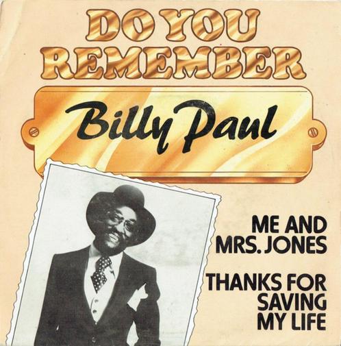 Billy Paul ‎– Me And Mrs. Jones '7 als nieuw, Cd's en Dvd's, Vinyl Singles, Zo goed als nieuw, Single, R&B en Soul, 7 inch, Ophalen of Verzenden