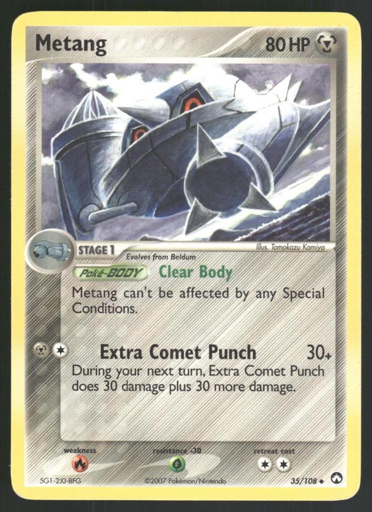 Metang 35/108 - Power Keepers (EX), Hobby en Vrije tijd, Verzamelkaartspellen | Pokémon, Gebruikt, Verzenden