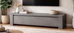 Meuble TV gris laqué parfait état, Huis en Inrichting, Kasten |Televisiemeubels, Ophalen, 100 tot 150 cm, Zo goed als nieuw, Minder dan 100 cm