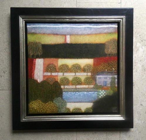 Primitief Landschap - Rob van Hoek (geb.1957), Antiek en Kunst, Kunst | Schilderijen | Klassiek, Ophalen of Verzenden