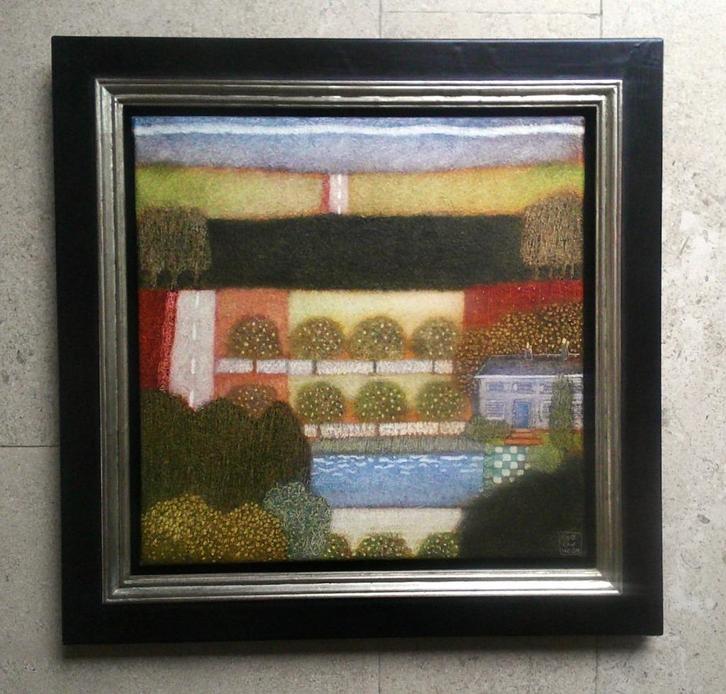 Primitief Landschap - Rob van Hoek (geb.1957), Antiek en Kunst, Kunst | Schilderijen | Klassiek, Ophalen of Verzenden