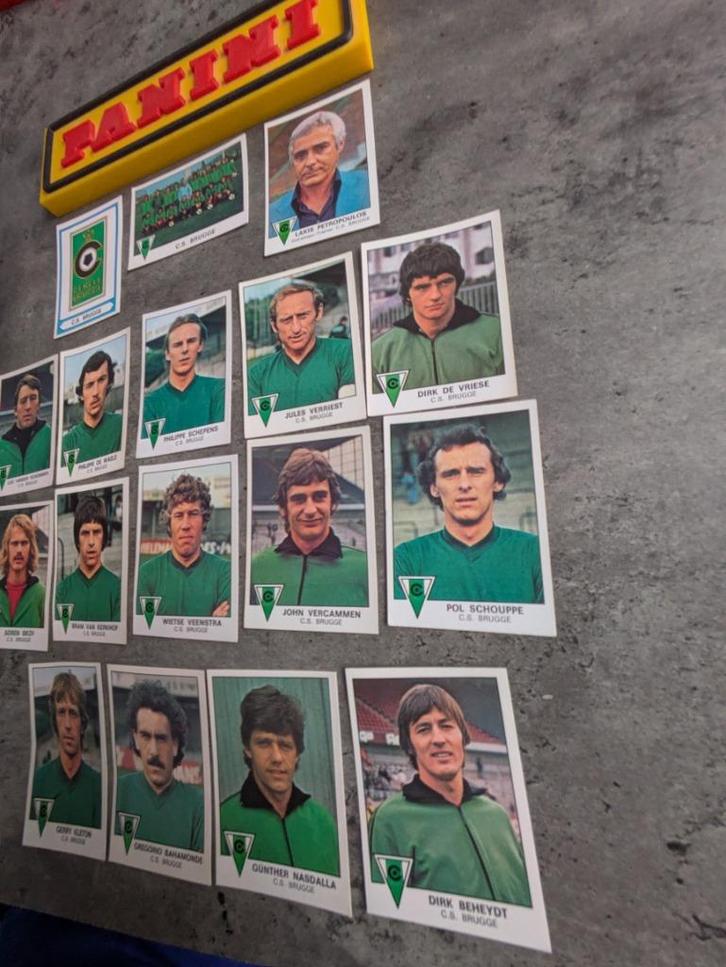 PANINI FOOTBALL 78 CERCLE BRUGGE  17 STICKERS 1978, Hobby en Vrije tijd, Stickers en Plaatjes, Verzenden