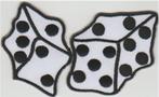 Dobbelsteen Dice stoffen opstrijk patch embleem #4, Verzamelen, Verzenden, Nieuw