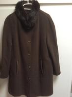 Mantel met pelsen kraag maat 48, Kleding | Dames, Jassen | Winter, Ophalen of Verzenden, Maat 46/48 (XL) of groter