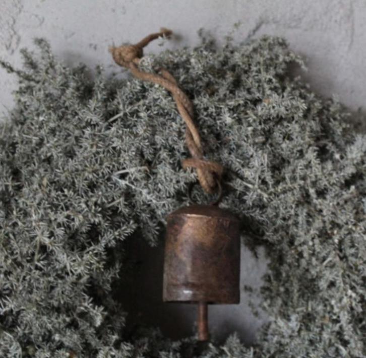 Oude ijzeren Bel - Authentieke - Koebel Geitbel incl. koord, Antiek en Kunst, Curiosa en Brocante, Ophalen of Verzenden