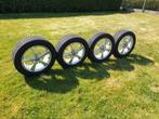 Originele Audi velgen (16") met Dunlop winterbanden, 205 mm, Velg(en), 16 inch, Gebruikt