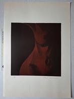 Mooie litho van Paul Verbeeck "Naakte vrouw in roodbruin", Antiek en Kunst, Ophalen of Verzenden