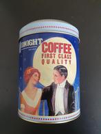 Blikken doos met koffie opdruk, Ophalen, Gebruikt, Koffie
