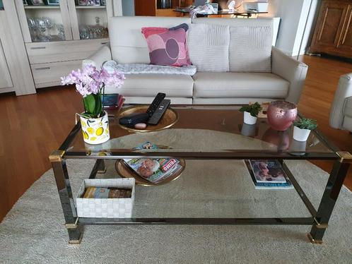Salontafel en bijzettafeltjes, Huis en Inrichting, Tafels | Salontafels, Zo goed als nieuw, 50 tot 75 cm, 100 tot 150 cm, Rechthoekig