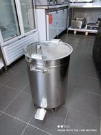 Poubelle en inox - 50 litres - avec couvercle relevable & pé, Inox, Enlèvement ou Envoi, Neuf