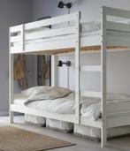 stapelbed wit enkel met bovenste bed, onder groot opbergplek, Huis en Inrichting, Slaapkamer | Bedden, Ophalen, Gebruikt, Eenpersoons