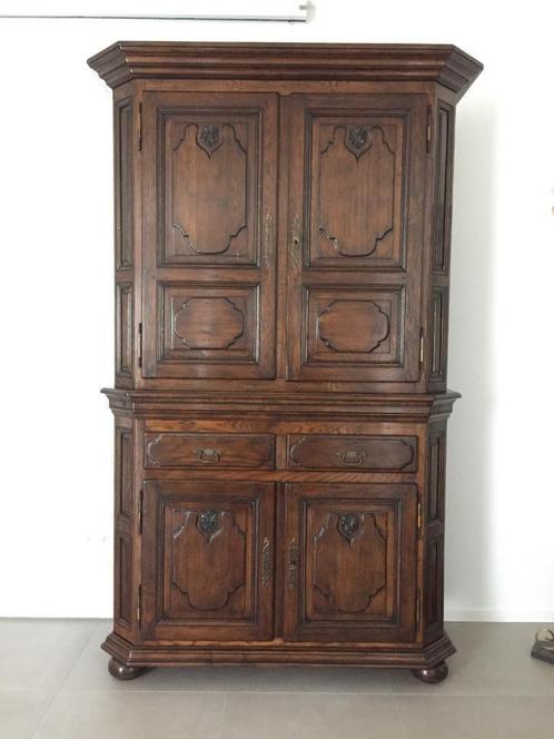 EIKEN BUFFET-/LINNENKAST, Huis en Inrichting, Kasten | Buffetkasten, Ophalen