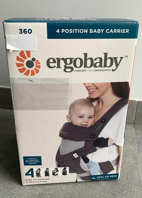 Ergobaby draagzak grijs, Kinderen en Baby's, Babydragers en Draagdoeken, Zo goed als nieuw, Draagzak, Ophalen