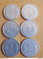 FRANCE: 6 X 1 FRANC 1941-1944-1943-1946-1949B &1957B KM 985a, Postzegels en Munten, Setje, Frankrijk, Ophalen of Verzenden