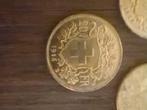 20 Zwitserse frank, Ophalen of Verzenden, Overige landen, Losse munt, Goud
