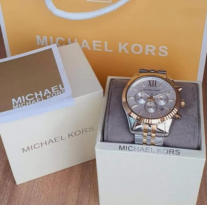 Herenhorloge Michael Kors, Handtassen en Accessoires, Horloges | Dames, Zo goed als nieuw, Polshorloge, Overige merken, Staal