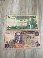 Set biljetten Tunesie 5&10 dinar, Postzegels en Munten, Bankbiljetten | Afrika, Ophalen of Verzenden, Setje