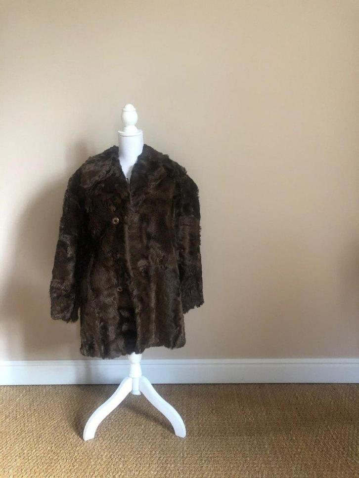 bruine bontjas, Kleding | Dames, Jassen | Winter, Zo goed als nieuw, Maat 38/40 (M), Bruin, Ophalen of Verzenden