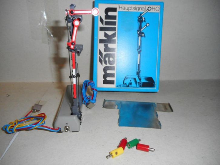 7041 MARKLIN HO-1 X SEMAPHORE/HOOFDSIGNAAL/HOME SIGNAL MAERK, Hobby en Vrije tijd, Modeltreinen | H0, Gebruikt, Overige typen