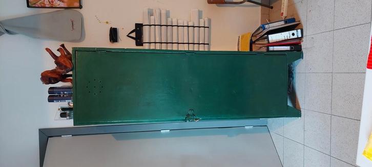 +Industriële metalen lockerkast / legerkast / werkplaatskast, Huis en Inrichting, Kasten | Lockerkasten, Gebruikt, Ophalen