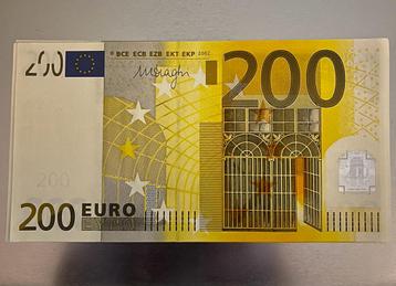Eurobiljet €200 “bankfris” UNC/Zf++, België opvolgend serie