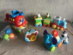 Baby speelgoed allerlei ,trein ,heli ,rijdende diertjes.