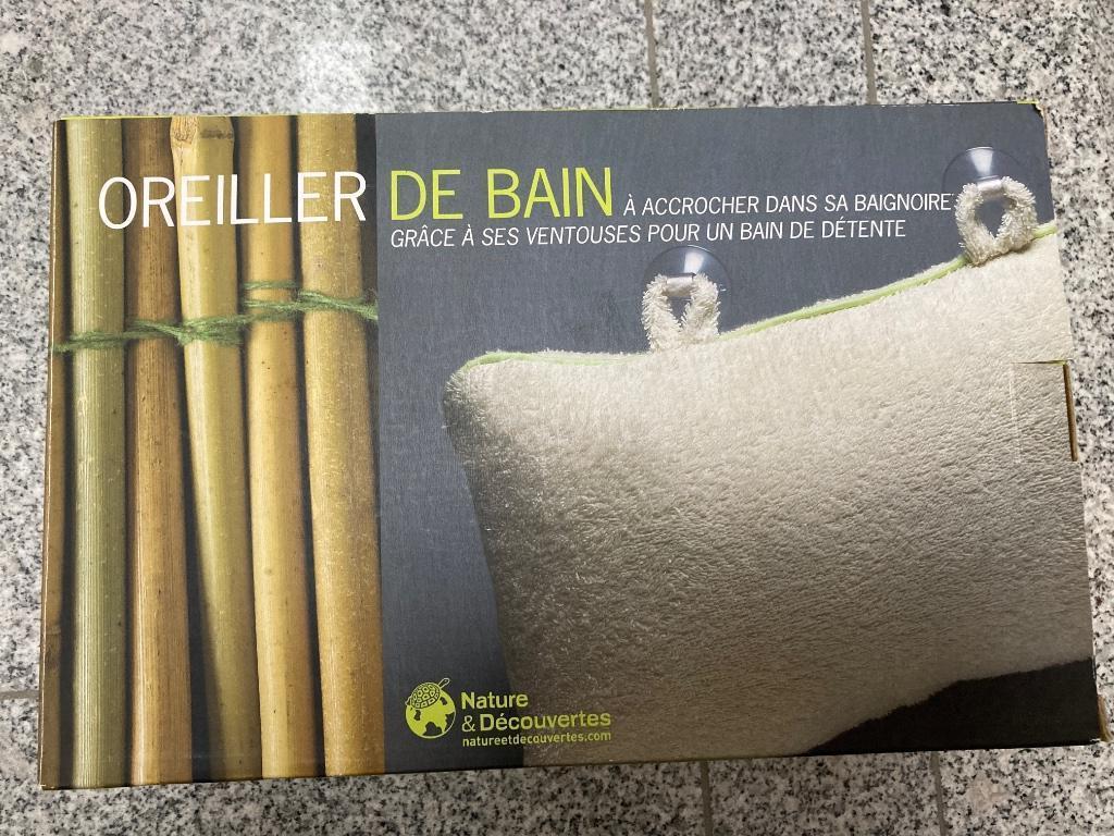 Oreiller de bain, Enlèvement, Comme neuf, Beige, Rectangulaire
