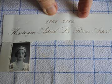 Herdenkingspostzegel Koningin Astrid 1905-2005