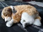Levensecht slapend speelgoed hondje met bewegend buikje, Enlèvement ou Envoi, Neuf