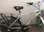 Herenfiets zilver BNB delta2, Fietsen en Brommers, Versnellingen, Zo goed als nieuw, 65 cm of meer, Ophalen