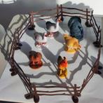 Set van 6 boerderijdieren met omheiningen, Verzenden, Nieuw
