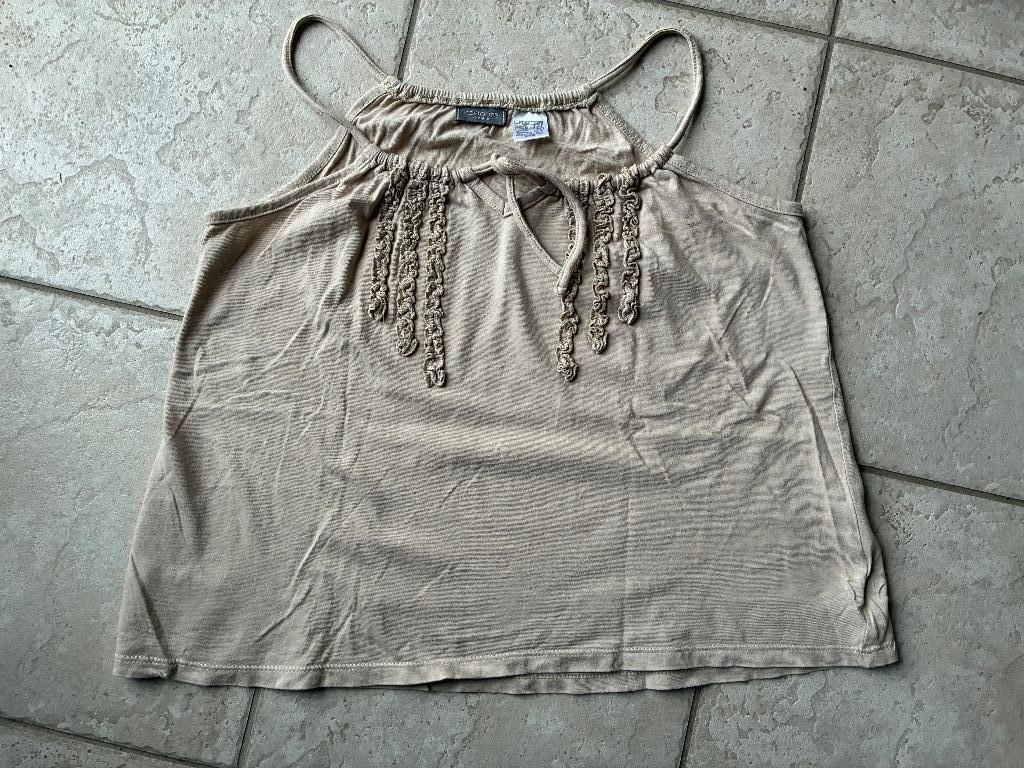 top bretelles fines femme Redoute Creation - T.U. - sable ?, Kleding | Dames, Topjes, Gedragen, Maat 38/40 (M), Beige, Zonder mouw
