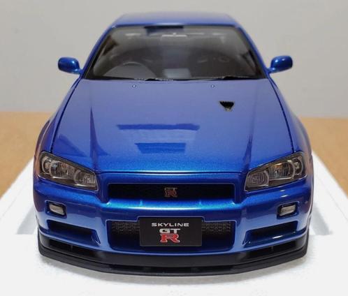 Nissan Skyline R34 Bayside Blue Autoart 1/18 Nieuw, Hobby en Vrije tijd, Modelauto's | 1:18, Nieuw, Auto, Autoart, Ophalen of Verzenden