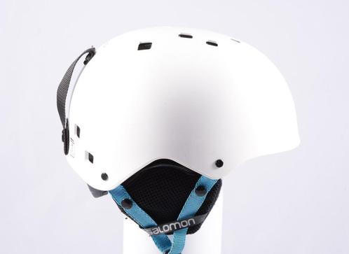51 52 53 54 55 cm ski snowboard helm SALOMON JIB, WHITE/blue, Sport en Fitness, Skiën en Langlaufen, Gebruikt, Overige typen, Ski