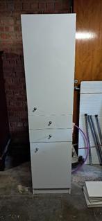 Witte kolomkast om op te frissen, Huis en Inrichting, Ophalen, Minder dan 50 cm, Gebruikt, 150 tot 200 cm