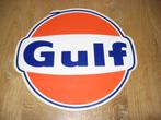 Vintage Sticker Gulf Olie Bedrijf Auto Sport sponser, Verzamelen, Ophalen of Verzenden, Nieuw, Auto of Motor