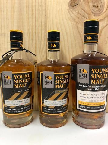 Whisky Young Malts M&H  beschikbaar voor biedingen