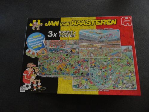 Puzzel Jan van Haasteren - Voetbal – 3 in 1 - Nieuw, Hobby & Loisirs créatifs, Sport cérébral & Puzzles, Neuf, Puzzle, Enlèvement