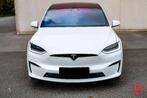Tesla Model X Plaid 1020pk FSD 4 Turbine AWD Garantie, Auto's, Tesla, Automaat, Model X, Wit, Leder