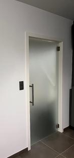Binnendeur, glas, Doe-het-zelf en Bouw, Deuren en Vliegenramen, Ophalen, Gebruikt, 80 tot 100 cm, Binnendeur