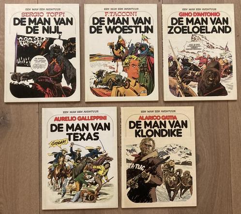 Eén man één avontuur - genummerd - 5 strips - hardcover, Livres, BD, Plusieurs BD, Enlèvement ou Envoi