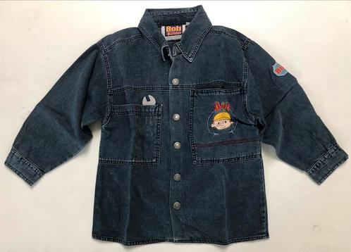 jeanshemd Bob de Bouwer 3 j 98, Kinderen en Baby's, Kinderkleding | Maat 98, Gebruikt, Jongen, Overhemd of Blouse, Ophalen of Verzenden