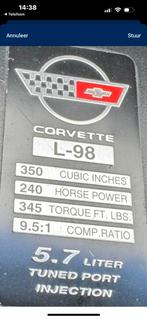 Chevrolet Corvette c4 oldtimer. Targa, Auto's, Chevrolet, Automaat, Cabriolet, Corvette, 2 deurs