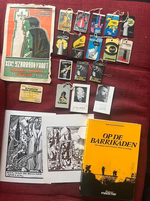 LOT oude documenten Vlaams Ijzerbedevaart (zie omschrijving), Boeken, Geschiedenis | Nationaal, Zo goed als nieuw, Ophalen of Verzenden