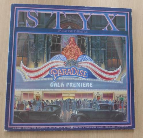 LP  Styx ‎– Paradise Theatre, CD & DVD, Vinyles | Rock, Utilisé, Progressif, 12 pouces, Enlèvement ou Envoi